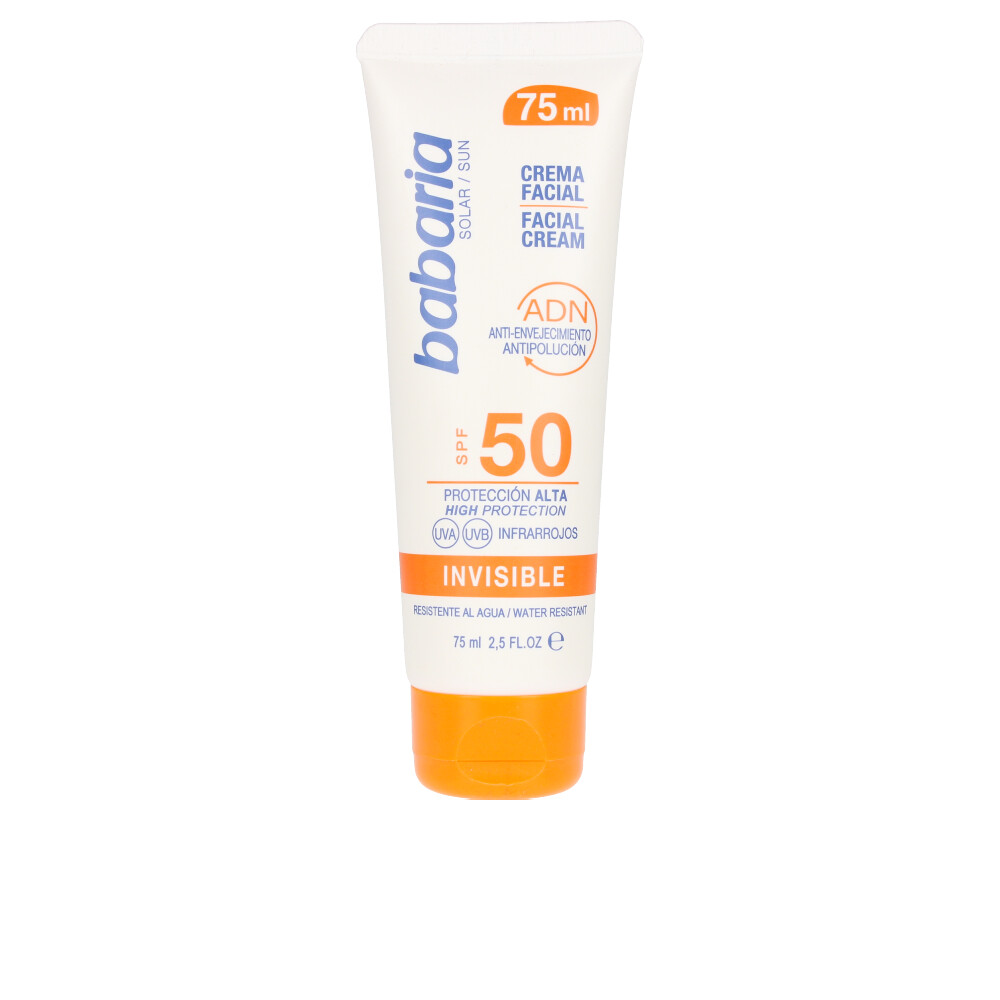 SOLAR ADN INVISIBLE crema solar facial SPF50  75 ml