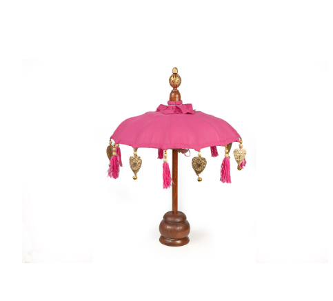 Decorative umbrella Romimex Fuchsia 35 x 60 x 35 cm