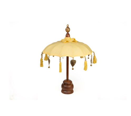 Decorative umbrella Romimex Yellow 35 x 60 x 35 cm