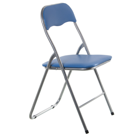 Folding Chair Alexandra House Living Blue 44 x 78 x 46 cm