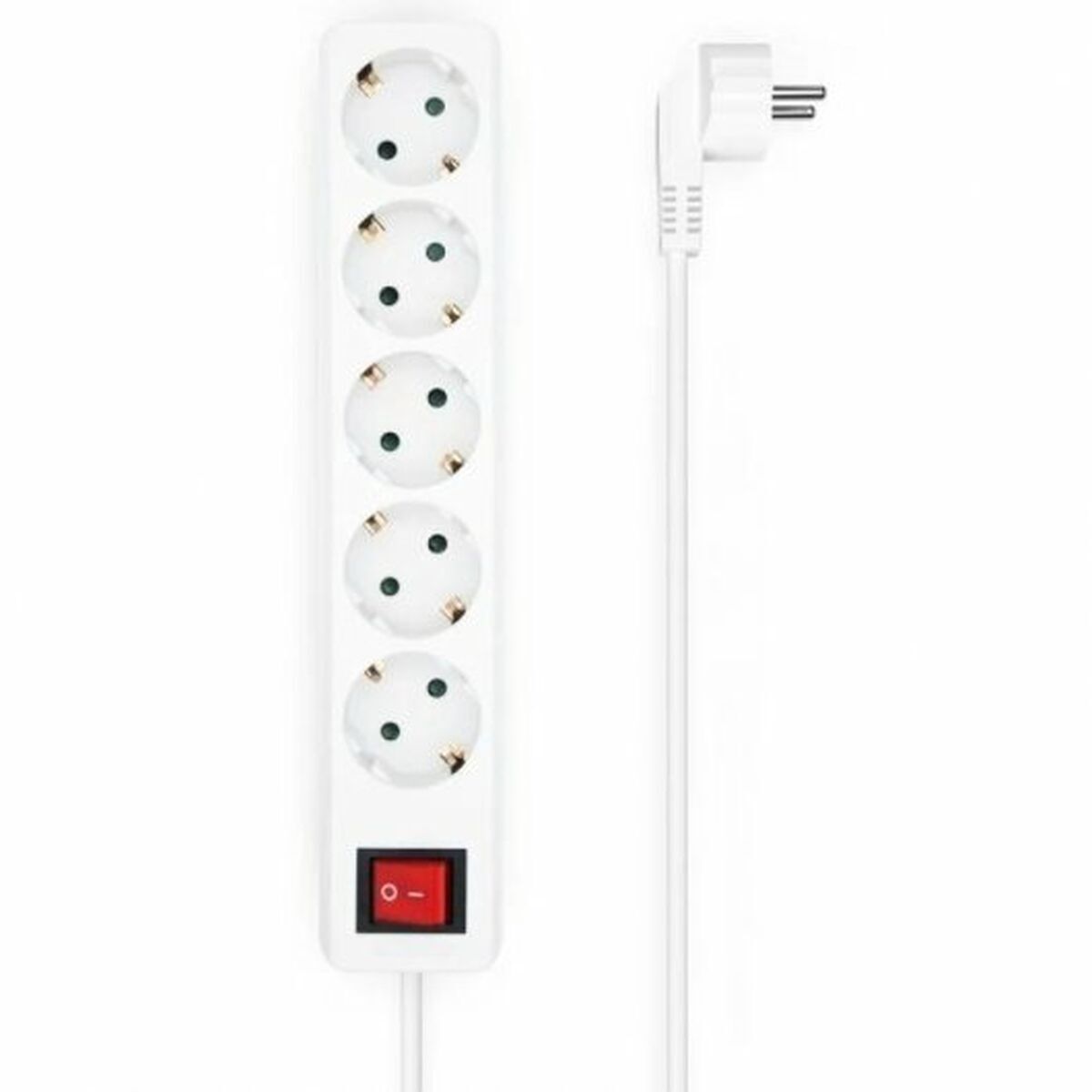 Power Socket - 5 sockets with Switch Aisens A154-0651 White 3500 W
