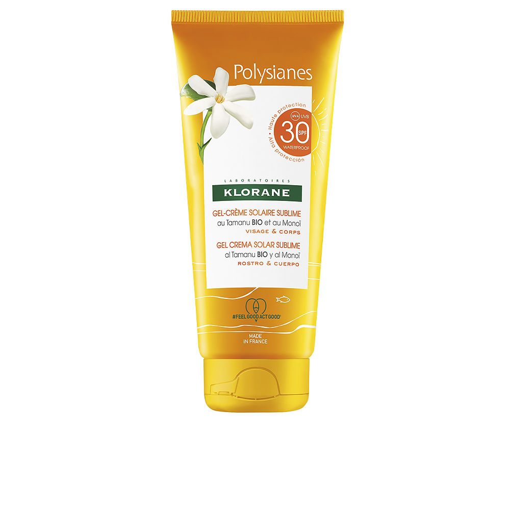 POLYSIANES MONOÏ Y TAMANU BIO gel solar cara y cuerpo SPF30  200 ml