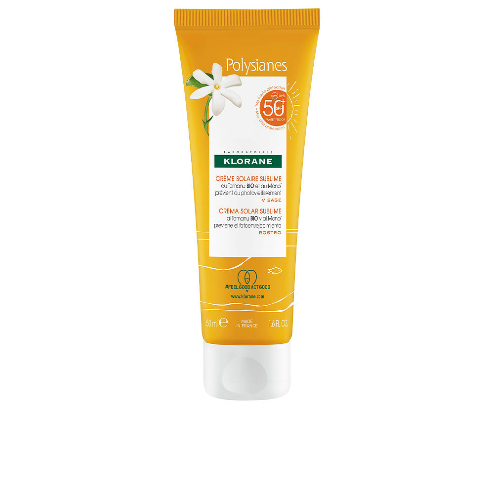 POLYSIANES MONOÏ Y TAMANU BIO sublime sun cream SPF50+  50 ml