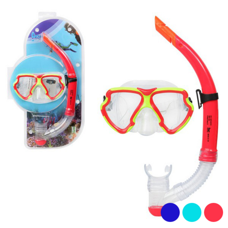 Snorkel Goggles and Tube Blue