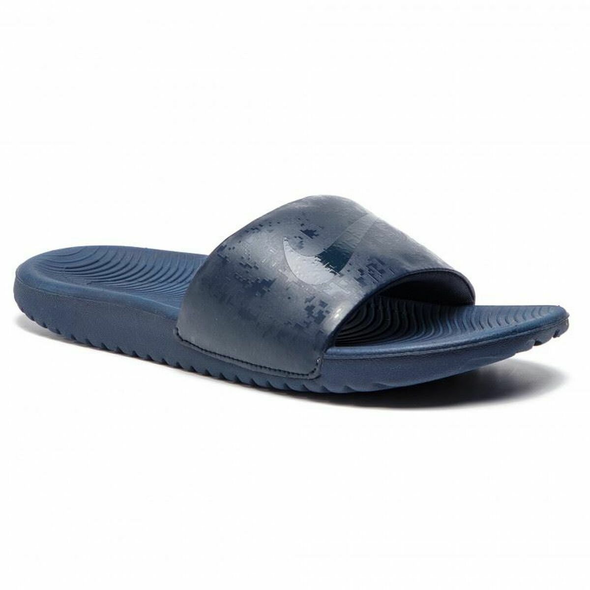 Flip Flops for Children Nike Kawa Slide Dark blue 35