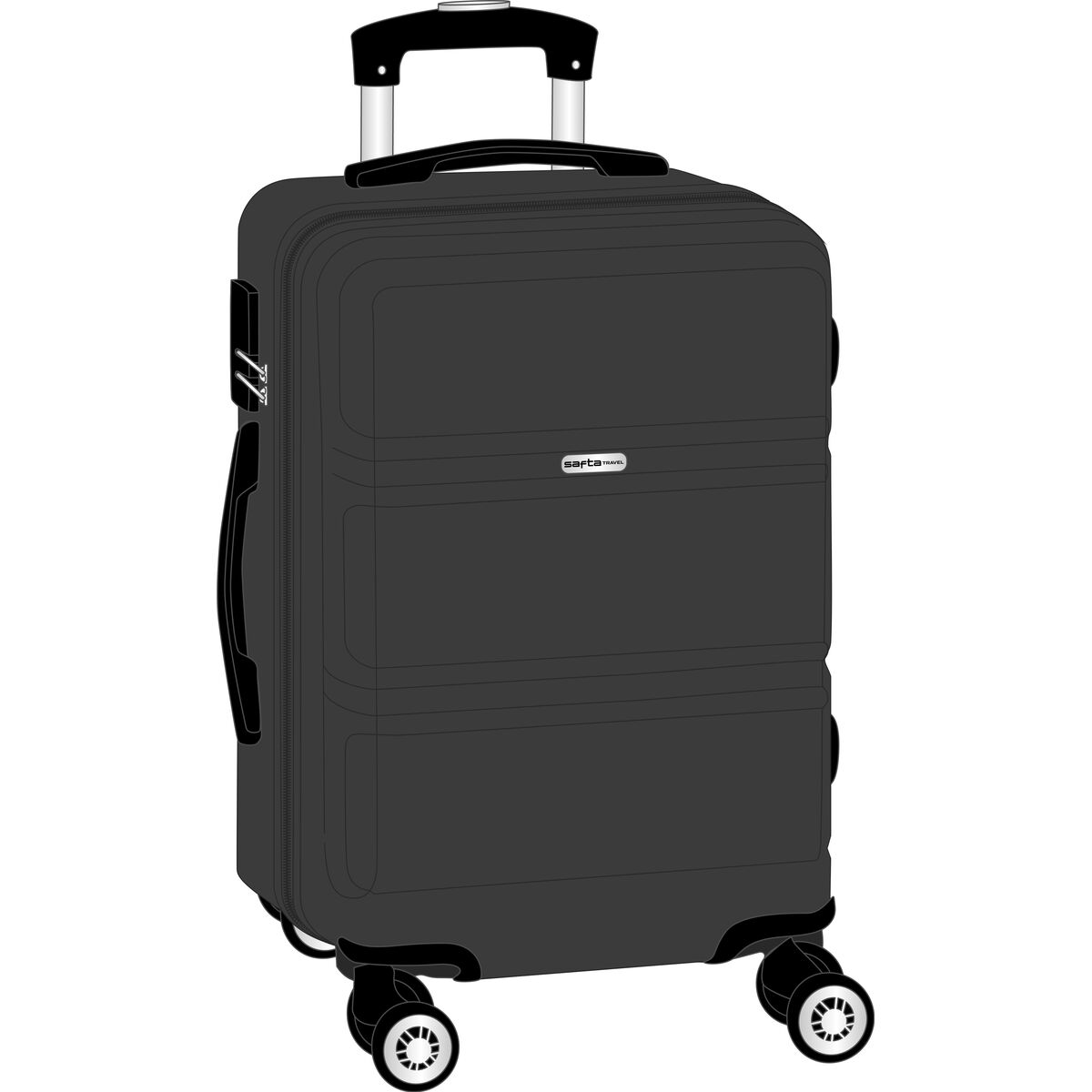 Cabin suitcase Safta Dark grey 20'' 34,5 x 55 x 20 cm