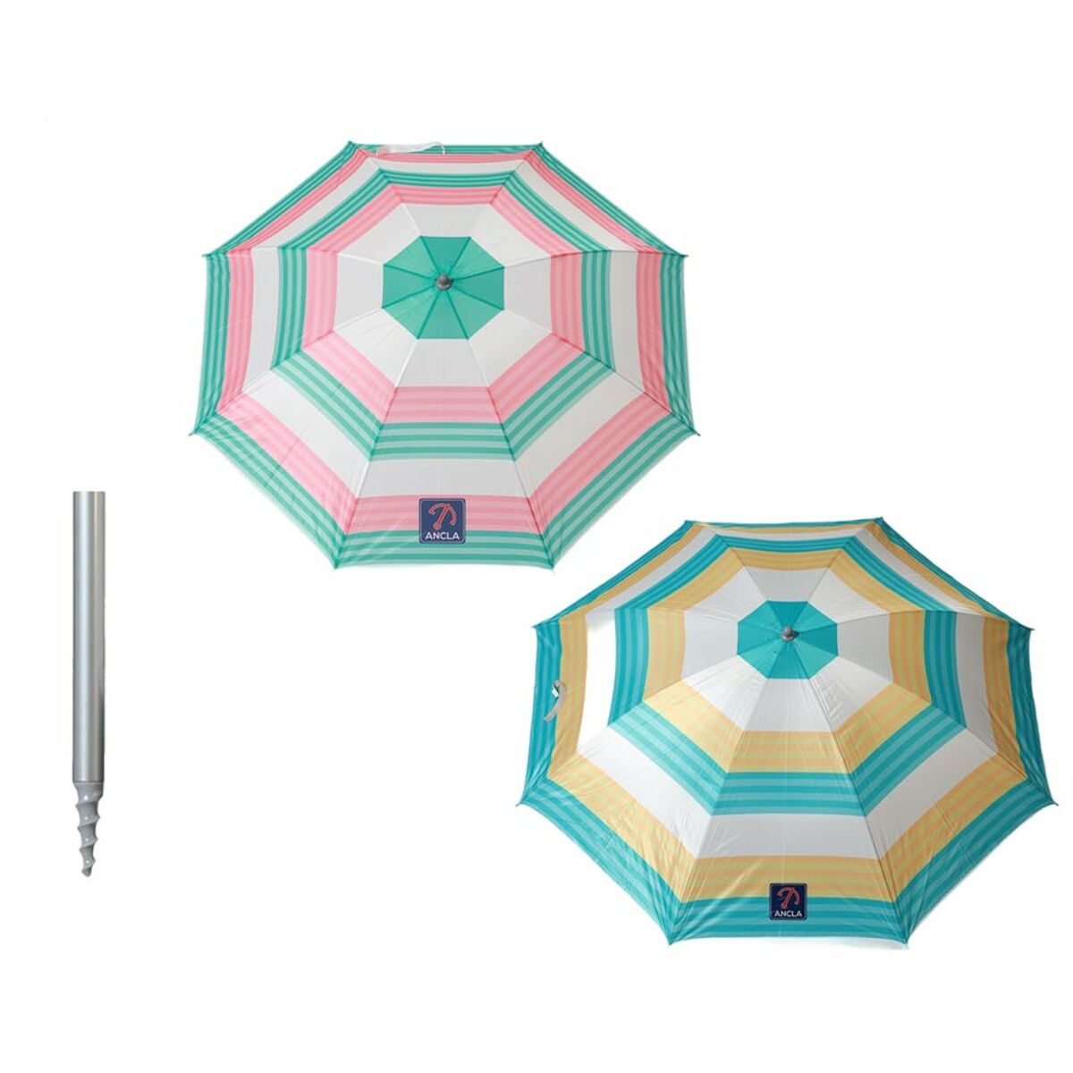 Beach parasol Ø 240 cm Striped