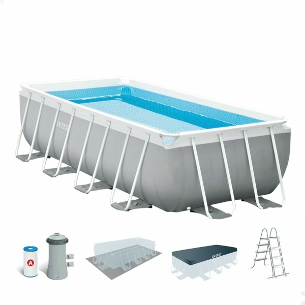 Removable pool Intex Prism Frame 488 x 244 x 107 cm 10.874 l Grey
